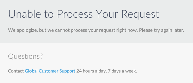 Go To Meeting Unable To Process Your Request