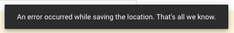Google Business Error Occurred While Saving The Location