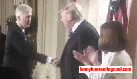 Trump Neil Gorsuch Handshake White House