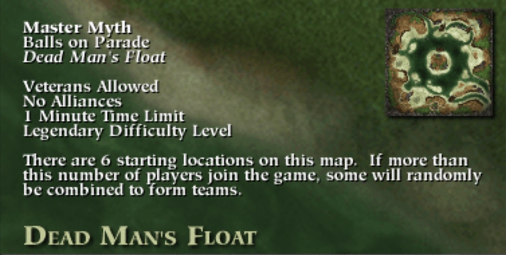 Myth Ii Soulblighter Multiplayer Map Level Dead Mans Float