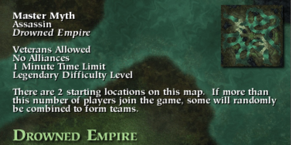 Myth Ii Soulblighter Multiplayer Map Level Drowned Empire