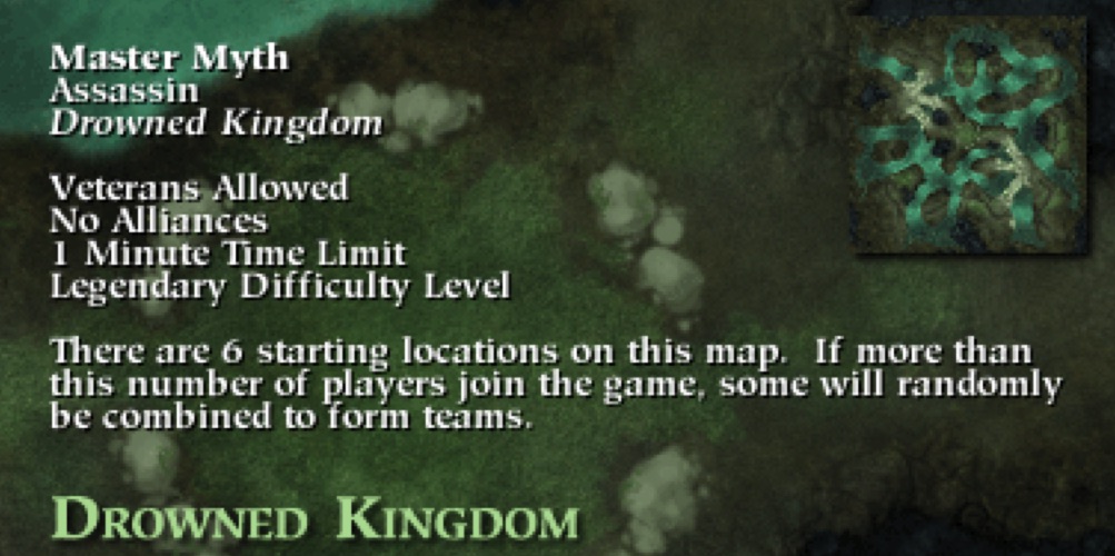 Myth Ii Soulblighter Multiplayer Map Level Drowned Kingdom