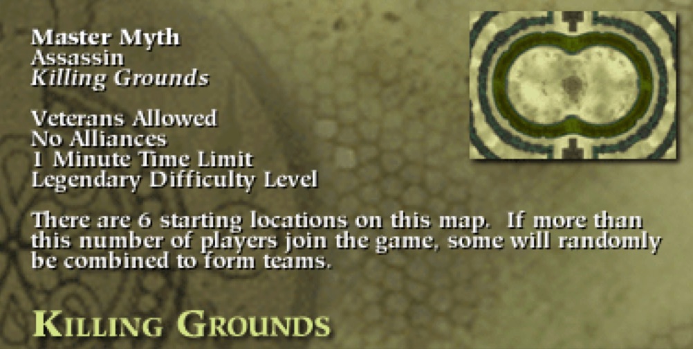 Myth Ii Soulblighter Multiplayer Map Level Killing Grounds