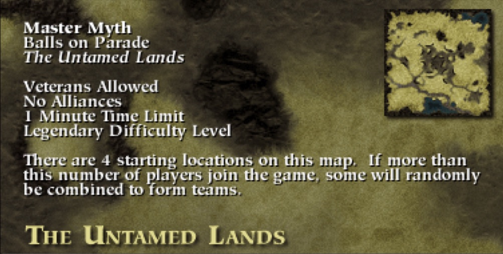 Myth Ii Soulblighter Multiplayer Map Level The Untamed Lands