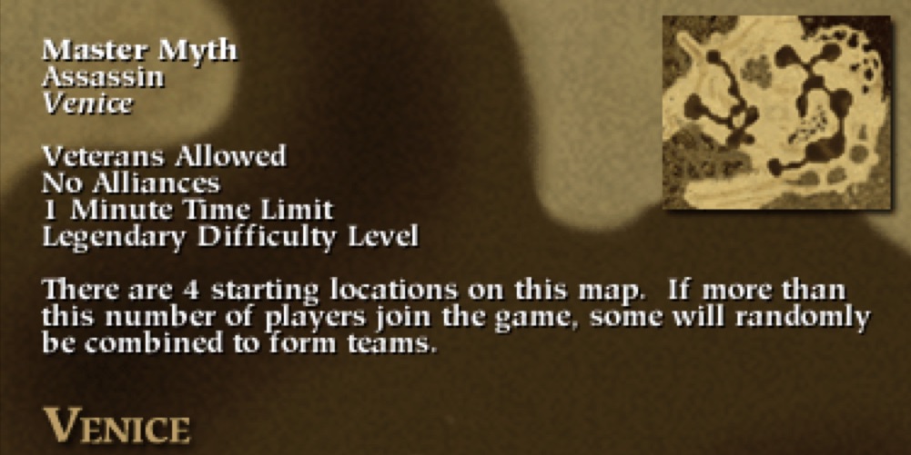 Myth Ii Soulblighter Multiplayer Map Level Venice