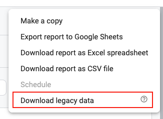 Google Adsense Download Legacy Data Reports 2