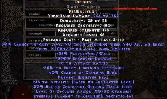 Infinity Giant Thresher Diablo Ii