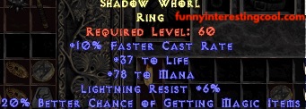 Shadow Whorl Ring Diablo Ii