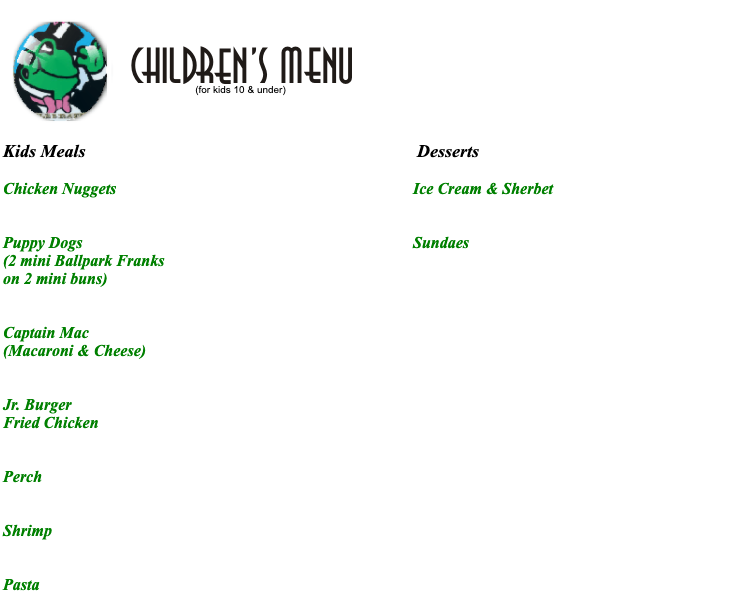 Phil Smidts Dinner Menu 4