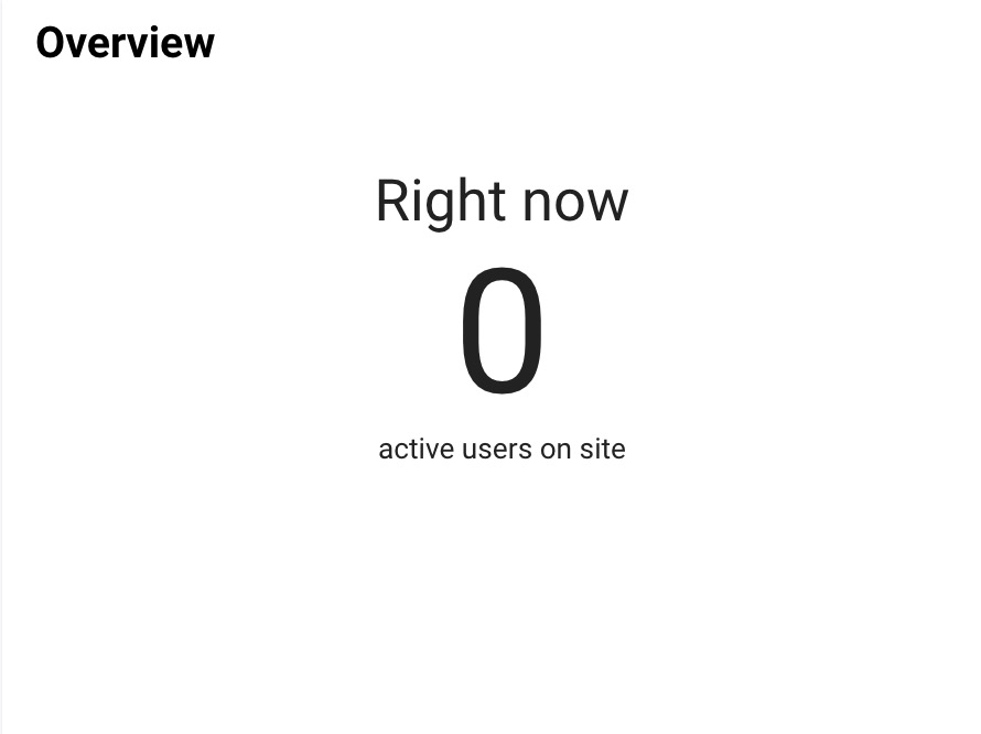 Prior Version Google Analytics Real Time Views