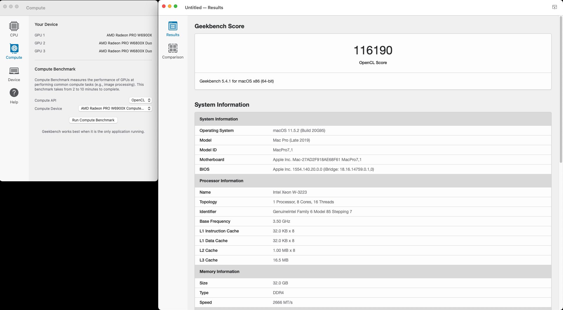 Amd Radeon Pro W6900x Opencl 1