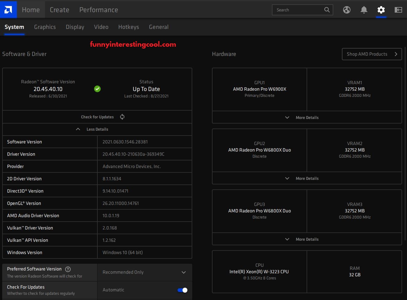 Amd Radeon Pro Software Details Boot Camp W6900x W6800x