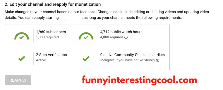Youtube Cannot Re Apply Monetization Meeting Requirements