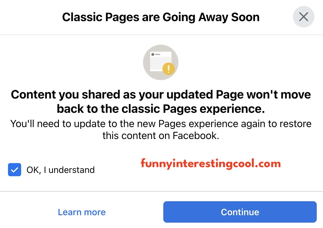 Facebook Classic Pages Are Going Away Soon