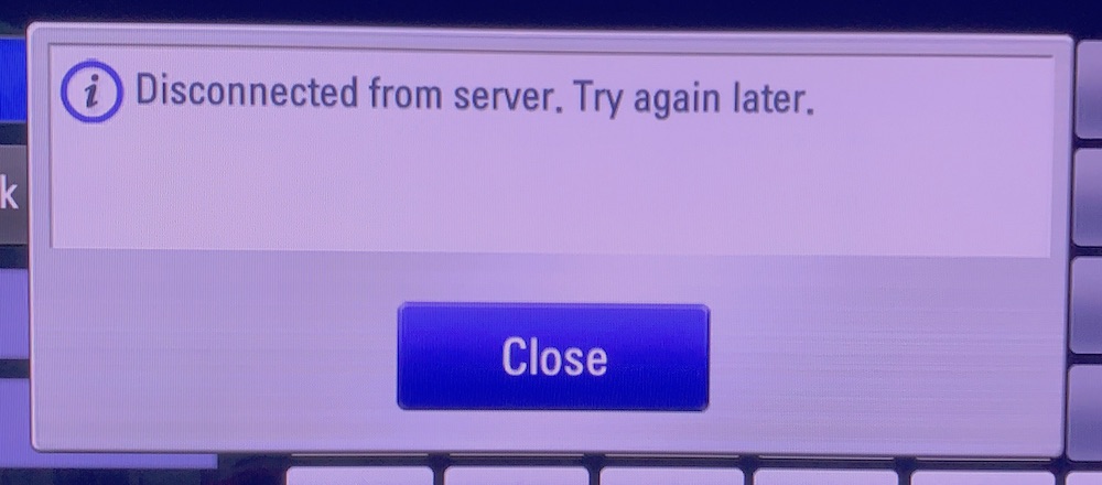 Lg Tv Disconnected From Server Error