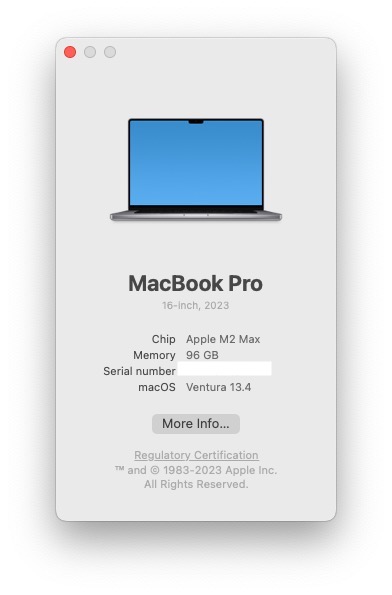 Macbook Pro 16 M2 Max 96gb Ram Maxed