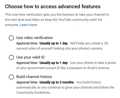 Youtube Access Advanced Features