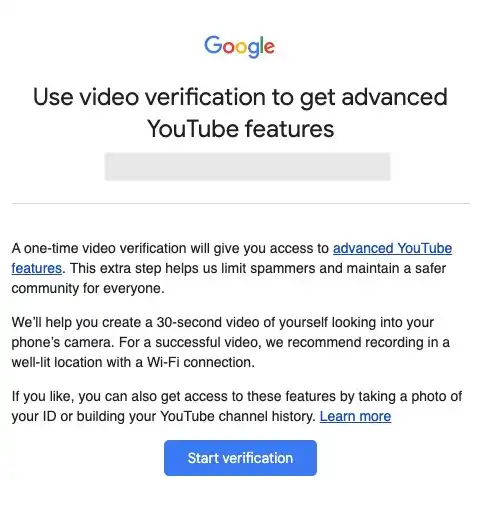 Youtube Use Video Verification To Get Advanced Youtube Features