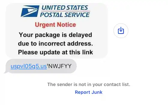 Usps Urgent Notice Fake Text