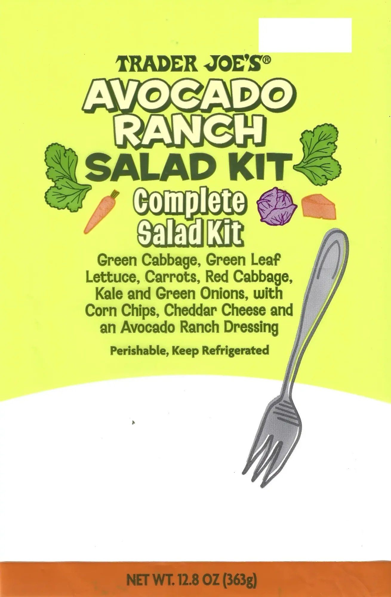 Trader Joes Avocado Ranch Salad Kit