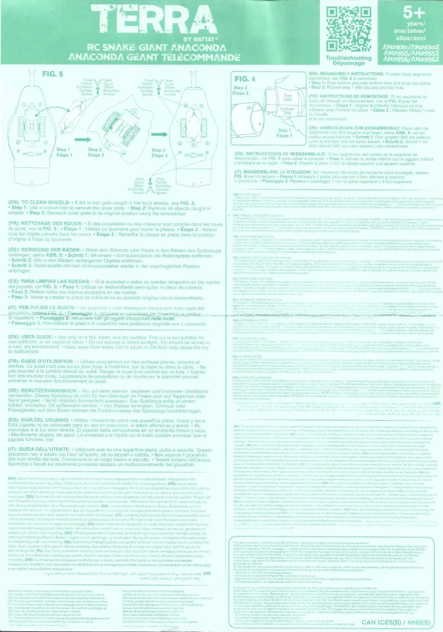 Terra Rc Giant Anaconda Directions Sheet 2