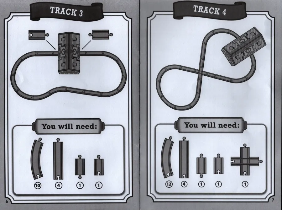 Take Along Train Station Wooden Set Instructions Manual 4