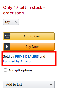 Amazon Sold By Dealer